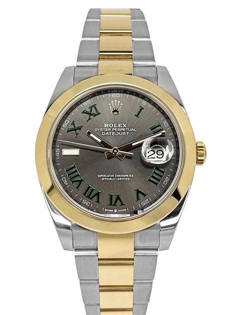 rolex wimbeldon two tone|rolex datejust 41 wimbledon oyster.